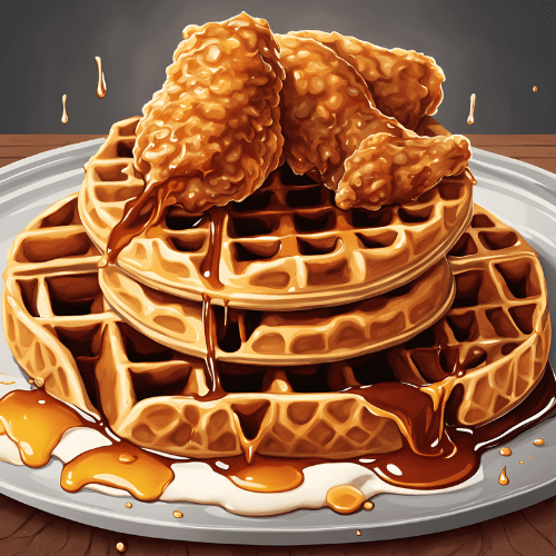 Groovy Chicken and Waffles on&nbsp;Honeycomb